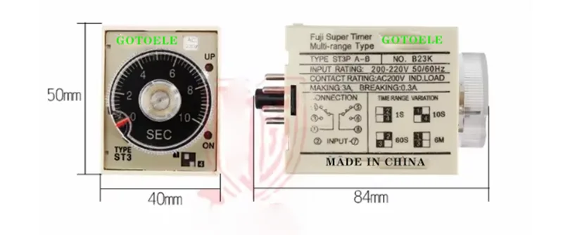 ST3P A-B Electronic Power On Delay Timer Relay
